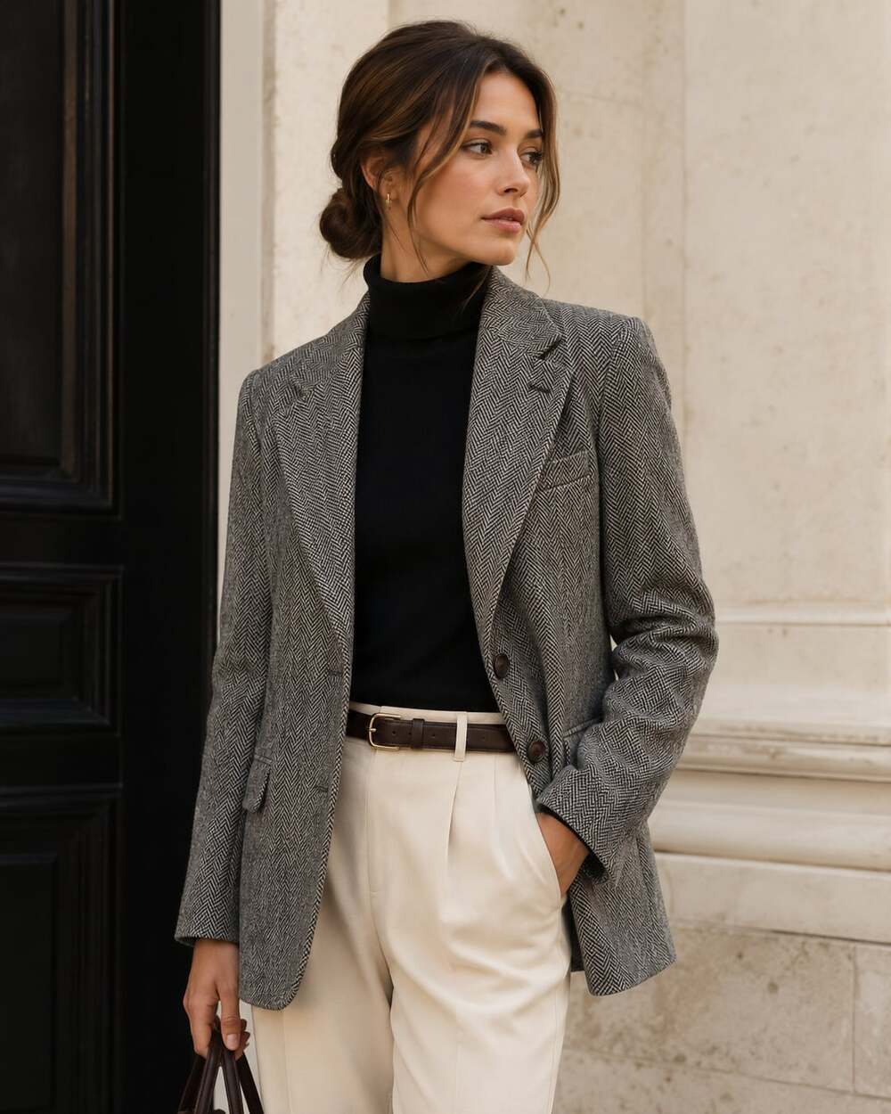 Brooks Brothers Herringbone Merino Wool Blazer Women’s 12 Vintage (runs small)